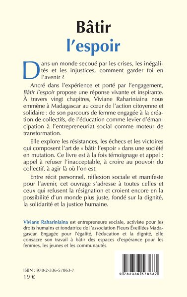Bâtir l’espoir, Un acte de résistance (9782336578637-back-cover)