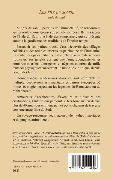 Les fils du soleil, Inde du Sud (9782336554006-back-cover)