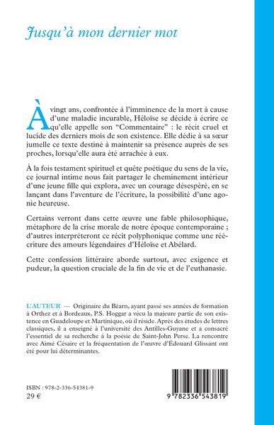 Jusqu’à mon dernier mot (9782336543819-back-cover)