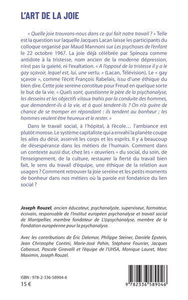 L’art de la joie (9782336589046-back-cover)