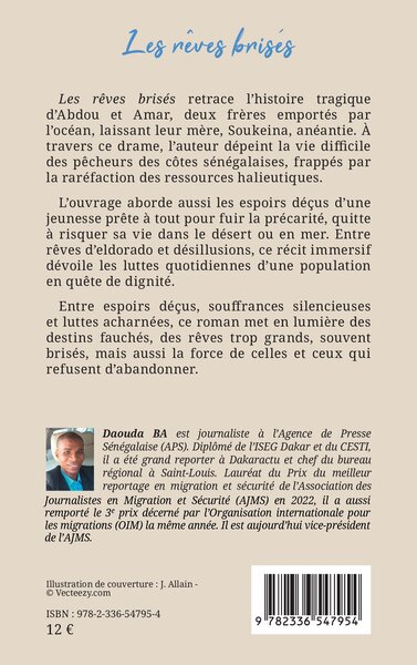 Les rêves brisés (9782336547954-back-cover)