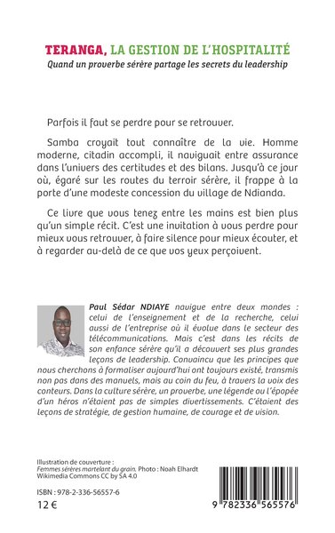 Teranga, la gestion de l’hospitalité, Quand un proverbe sérère partage les secrets du leadership (9782336565576-back-cover)
