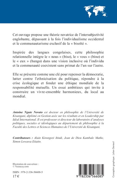 La bisobansoïté, Essai d’une théorie de l’intersubjectivité englobante (9782336566085-back-cover)