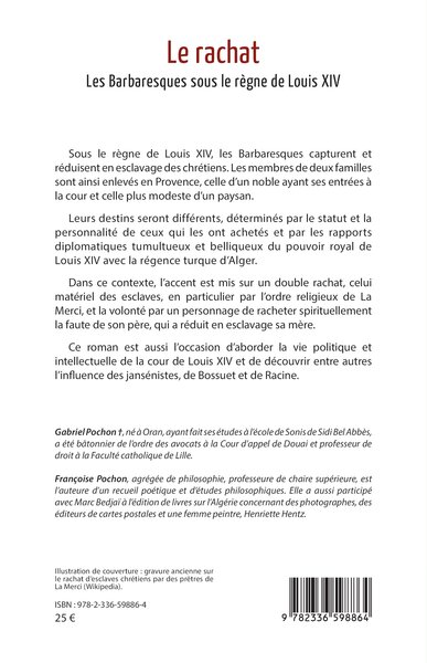 Le rachat, Les Barbaresques sous le règne de Louis XIV (9782336598864-back-cover)
