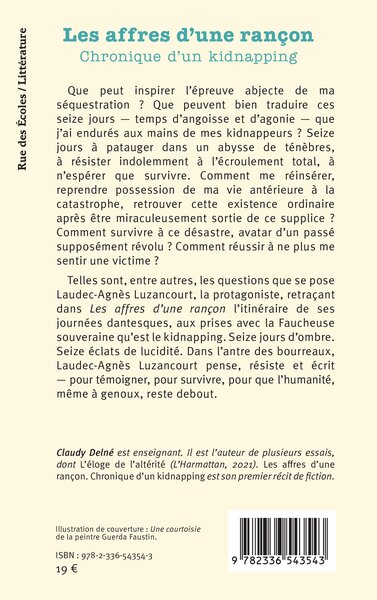 Les affres d’une rançon, Chronique d’un kidnapping (9782336543543-back-cover)