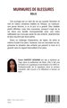 Murmures de blessures (9782336553375-back-cover)