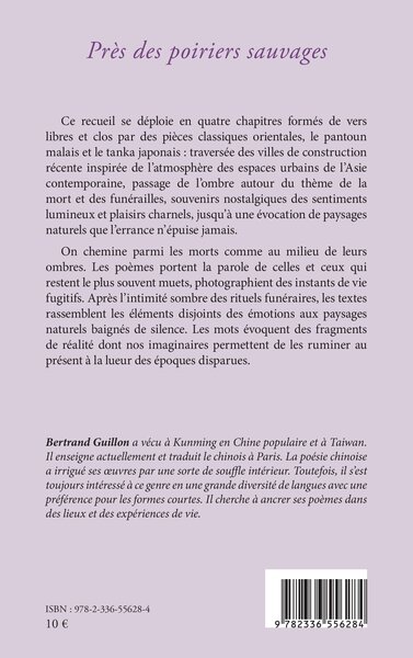 Près des poiriers sauvages (9782336556284-back-cover)