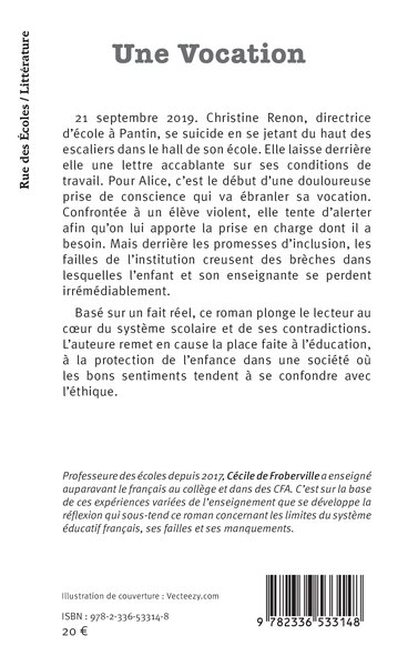 Une Vocation (9782336533148-back-cover)