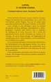 Capital et devenir humain, Correspondance avec Jacques Camatte (9782336590226-back-cover)