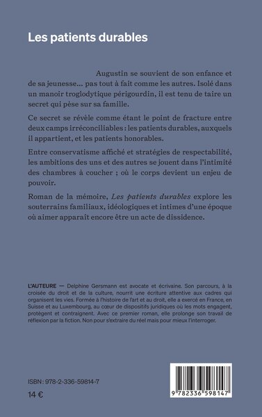 Les patients durables (9782336598147-back-cover)