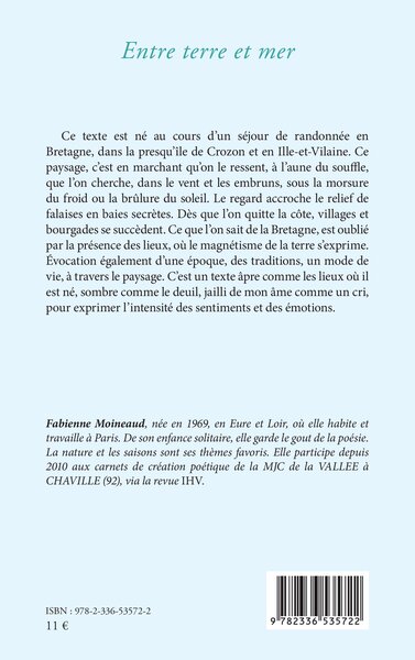 Entre terre et mer (9782336535722-back-cover)
