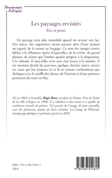 Les paysages revisités, Vers et proses (9782336554815-back-cover)