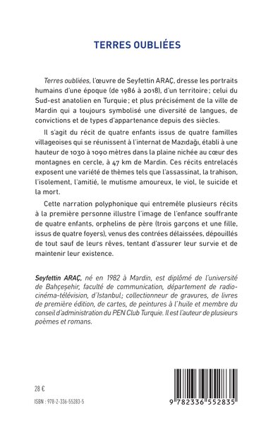 Terres oubliées (9782336552835-back-cover)