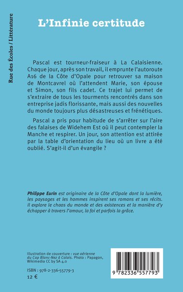 L’Infinie certitude (9782336557793-back-cover)