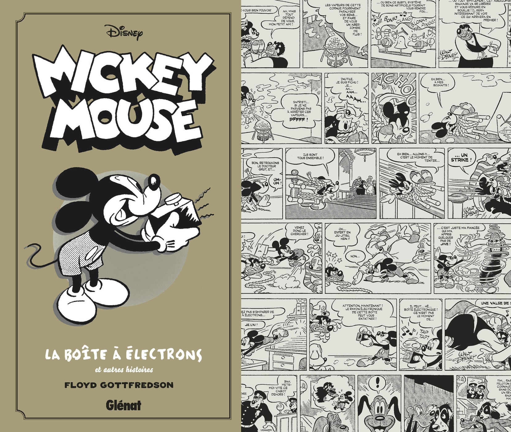 Mickey Mouse par Floyd Gottfredson N&B - Tome 07, 1942/1944 - La Boîte à électrons et autres histoires (9782344041192-front-cover)