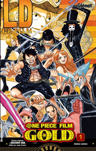 One Piece Anime comics - Gold - Tome 01 (9782344027585-front-cover)