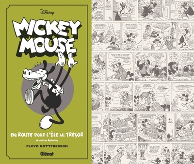 Mickey Mouse par Floyd Gottfredson N&B - Tome 02, 1932/1933 - En route pour l'île au trésor et autres histoires (9782344028124-front-cover)