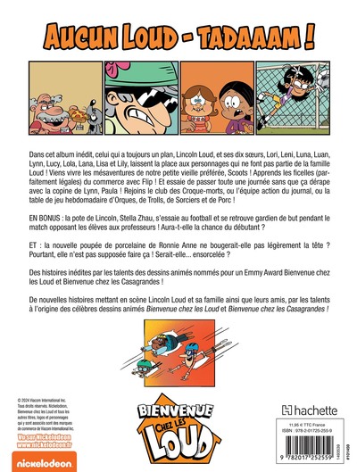 Bienvenue chez Les Loud - Tome 20 (9782017252559-back-cover)