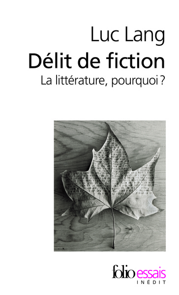 Délit de fiction, La littérature, pourquoi ? (9782070444717-front-cover)