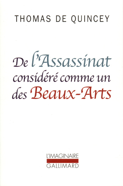 De l'Assassinat considéré comme un des Beaux-Arts (9782070423323-front-cover)