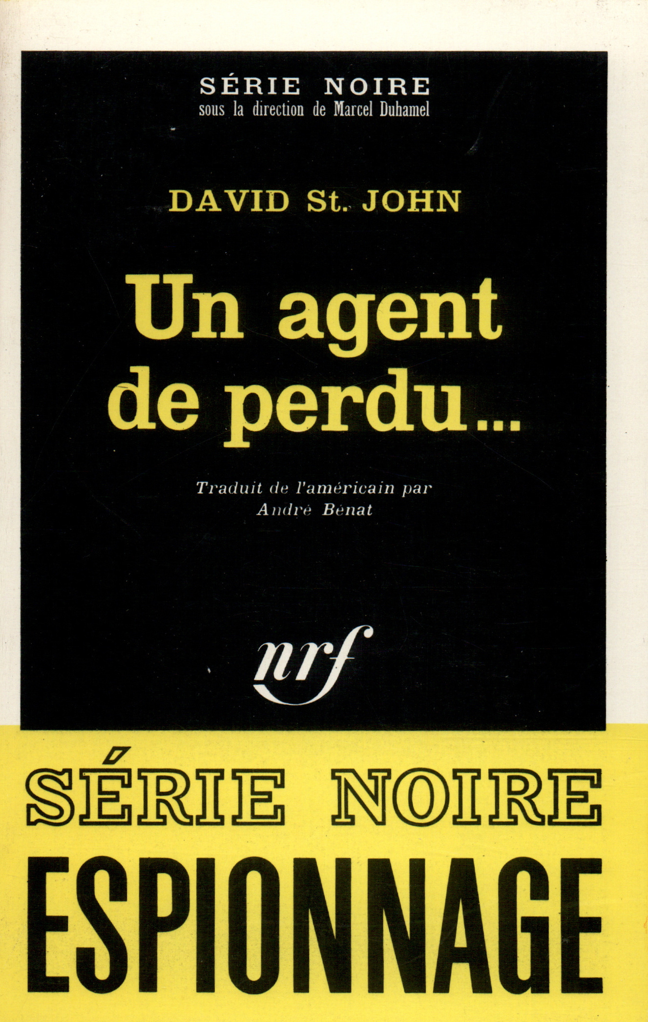 Un agent de perdu... (9782070481477-front-cover)