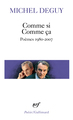 Comme si Comme ça, Poèmes 1980-2007 (9782070446049-front-cover)