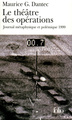 Le Théâtre des opérations, Journal métaphysique et polémique (1999) (9782070421145-front-cover)