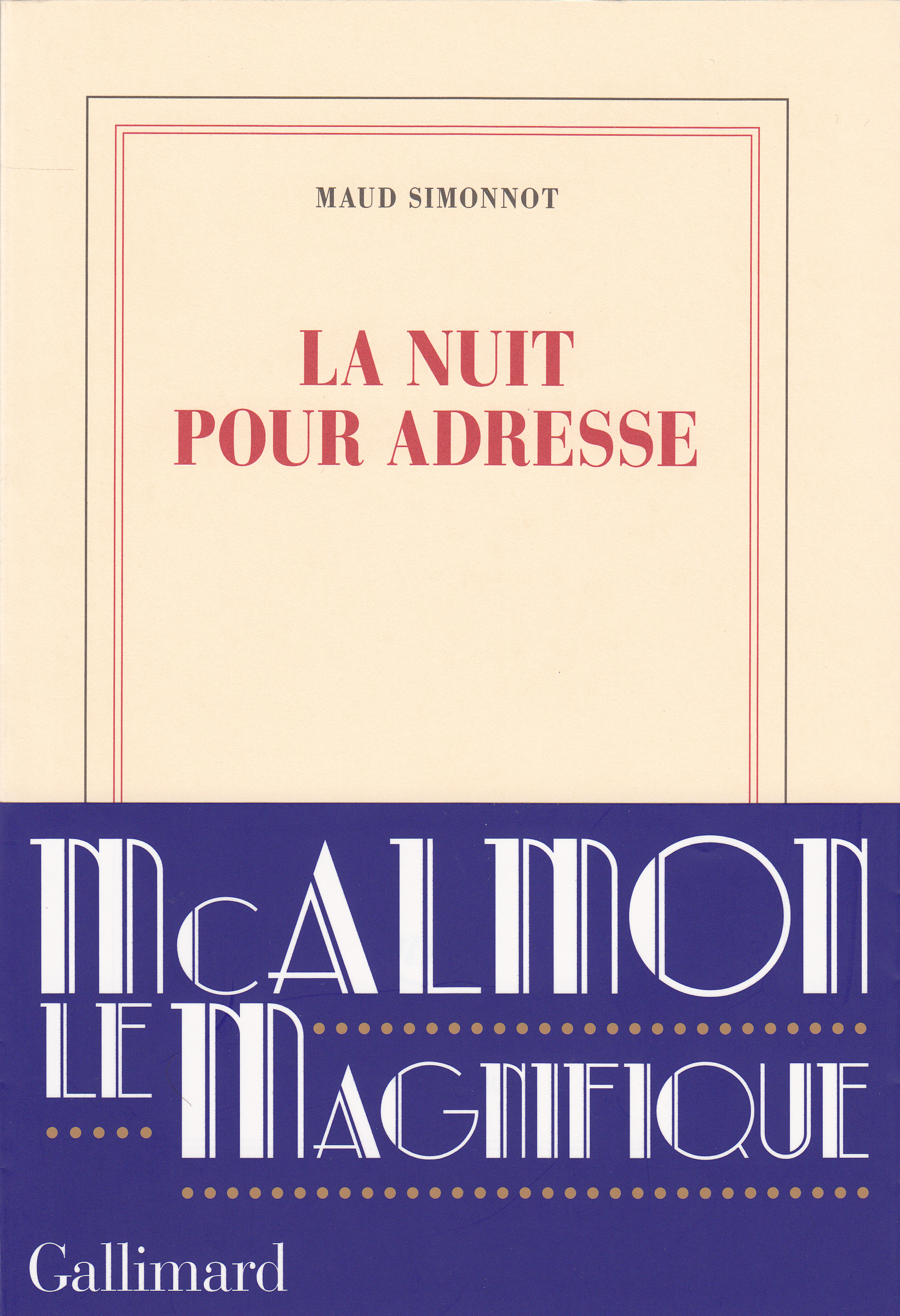 La nuit pour adresse (9782072706653-front-cover)