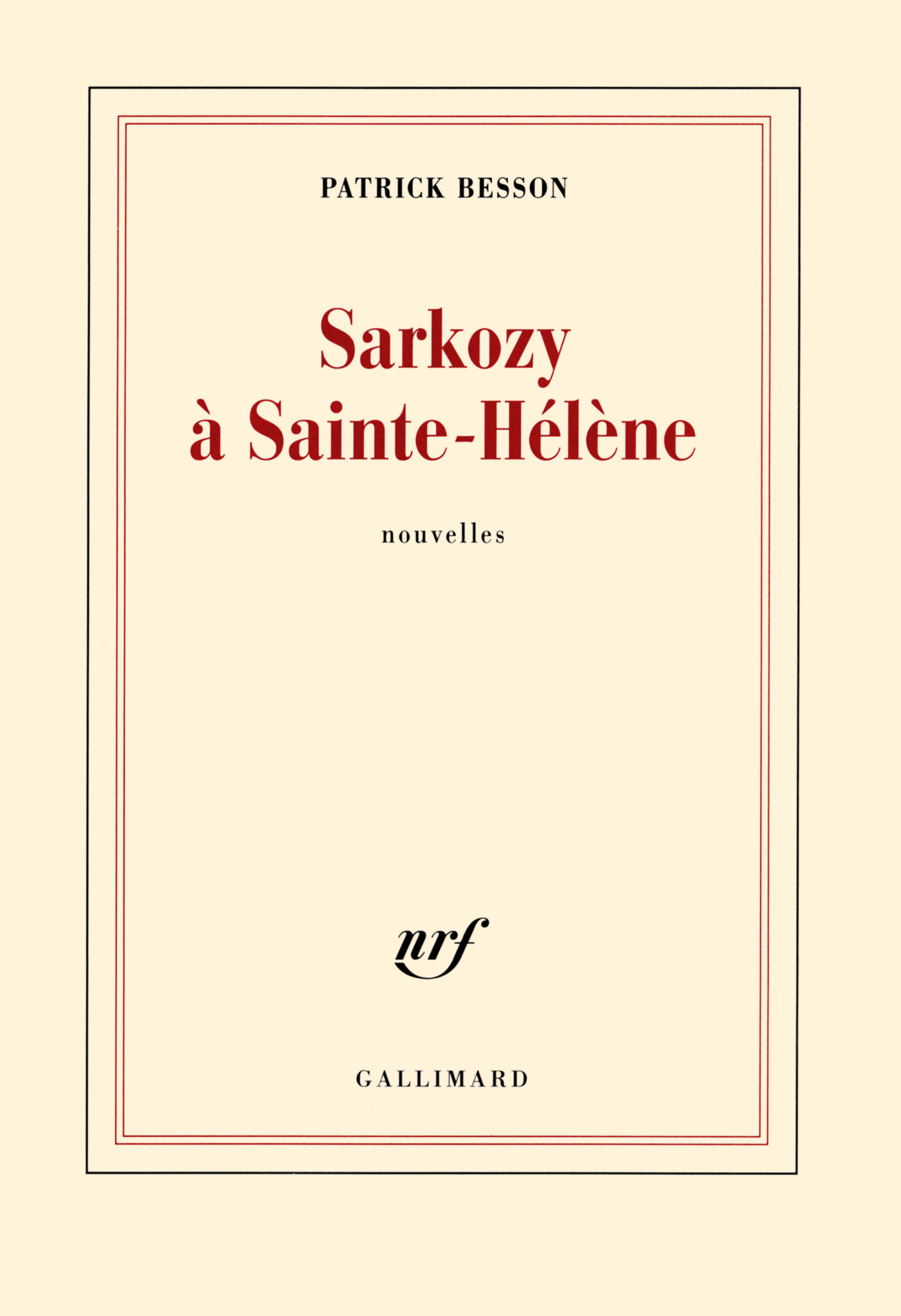 Sarkozy à Sainte-Hélène (9782072713378-front-cover)