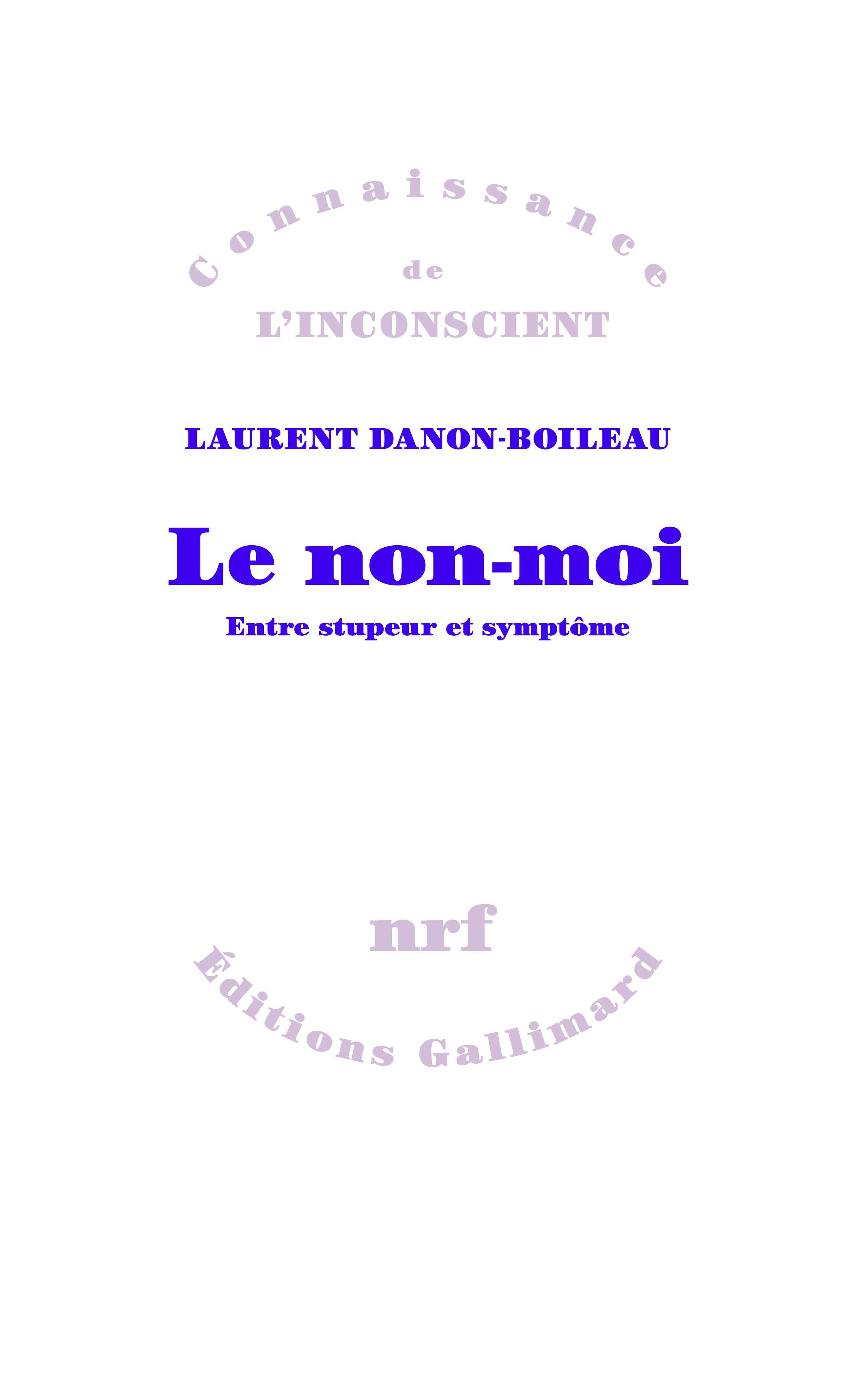 Le non-moi, Entre stupeur et symptôme (9782072729386-front-cover)