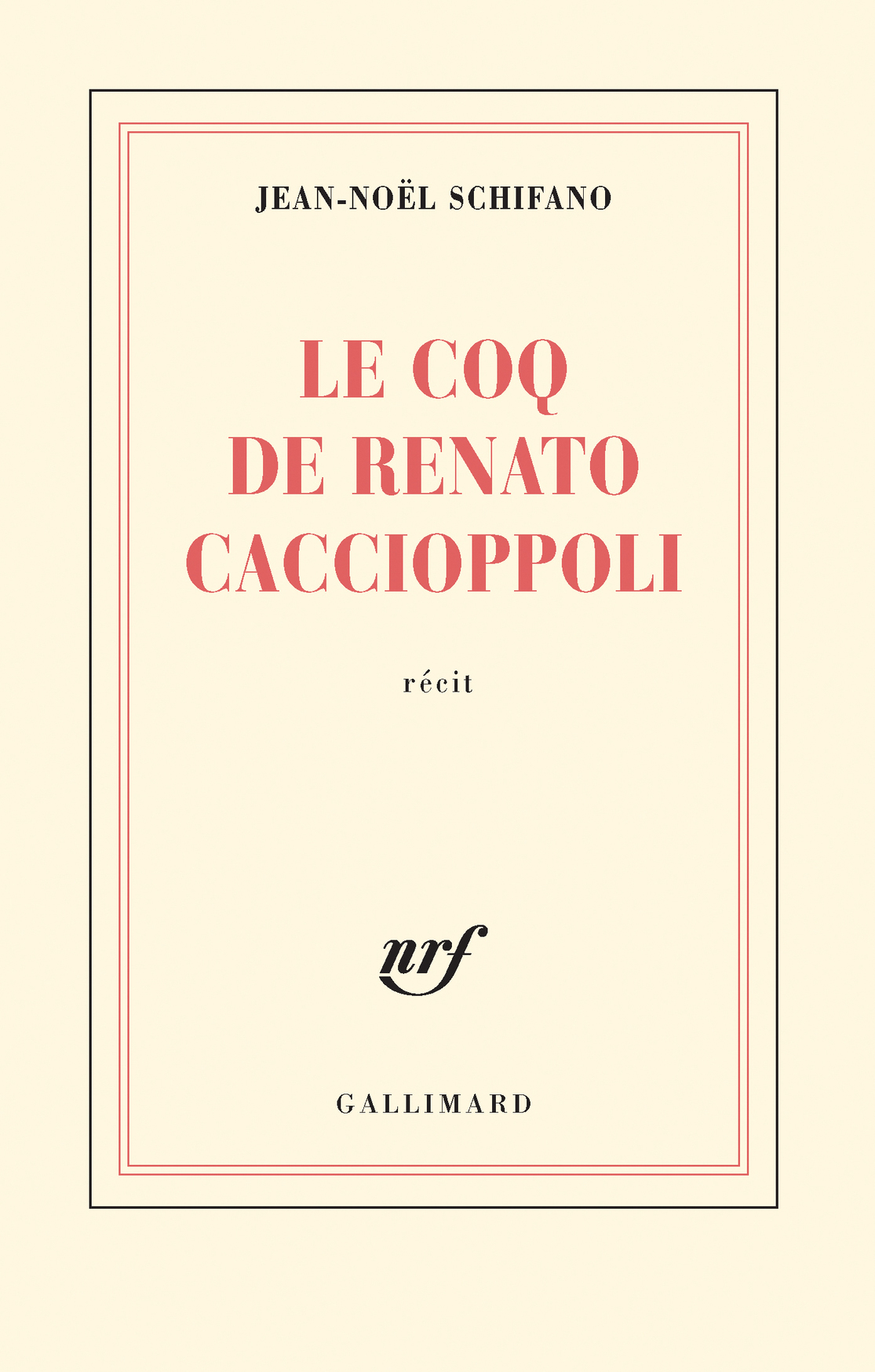 Le coq de Renato Caccioppoli (9782072789465-front-cover)