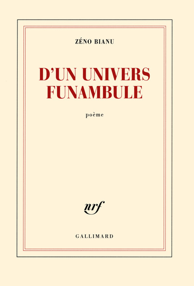 D'un univers funambule (9782072732560-front-cover)
