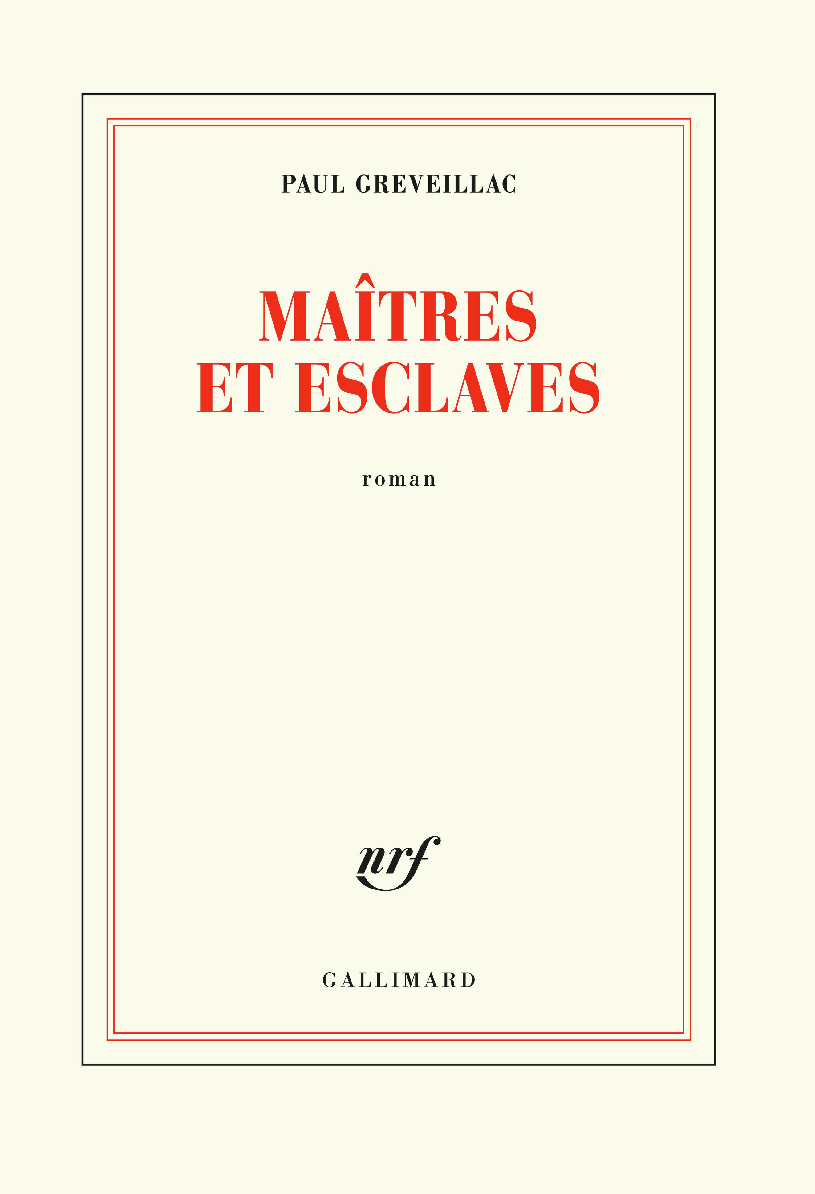 Maîtres et esclaves (9782072797248-front-cover)