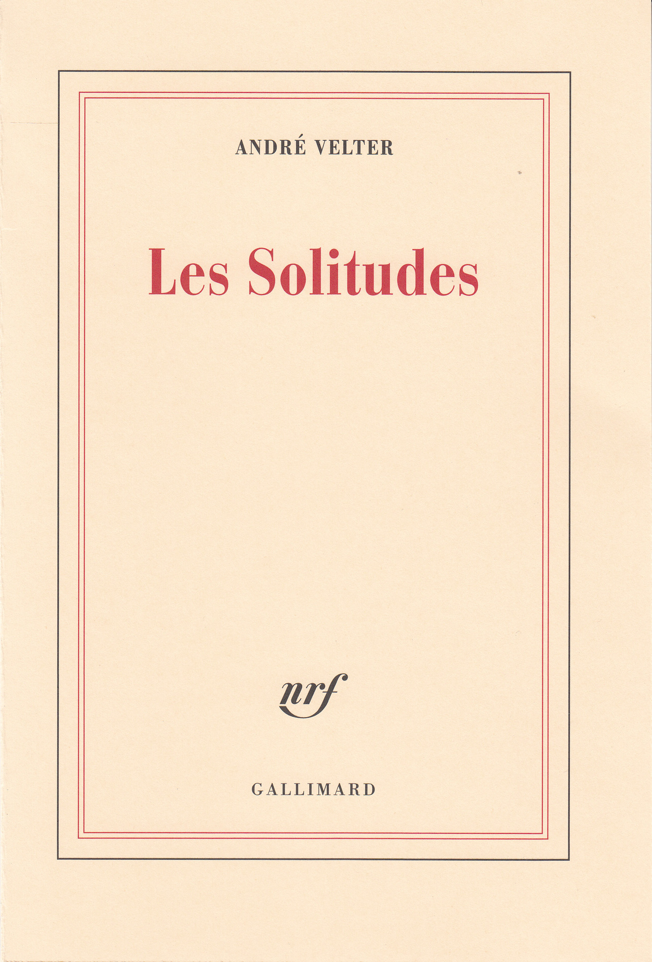 Les Solitudes (9782072746215-front-cover)