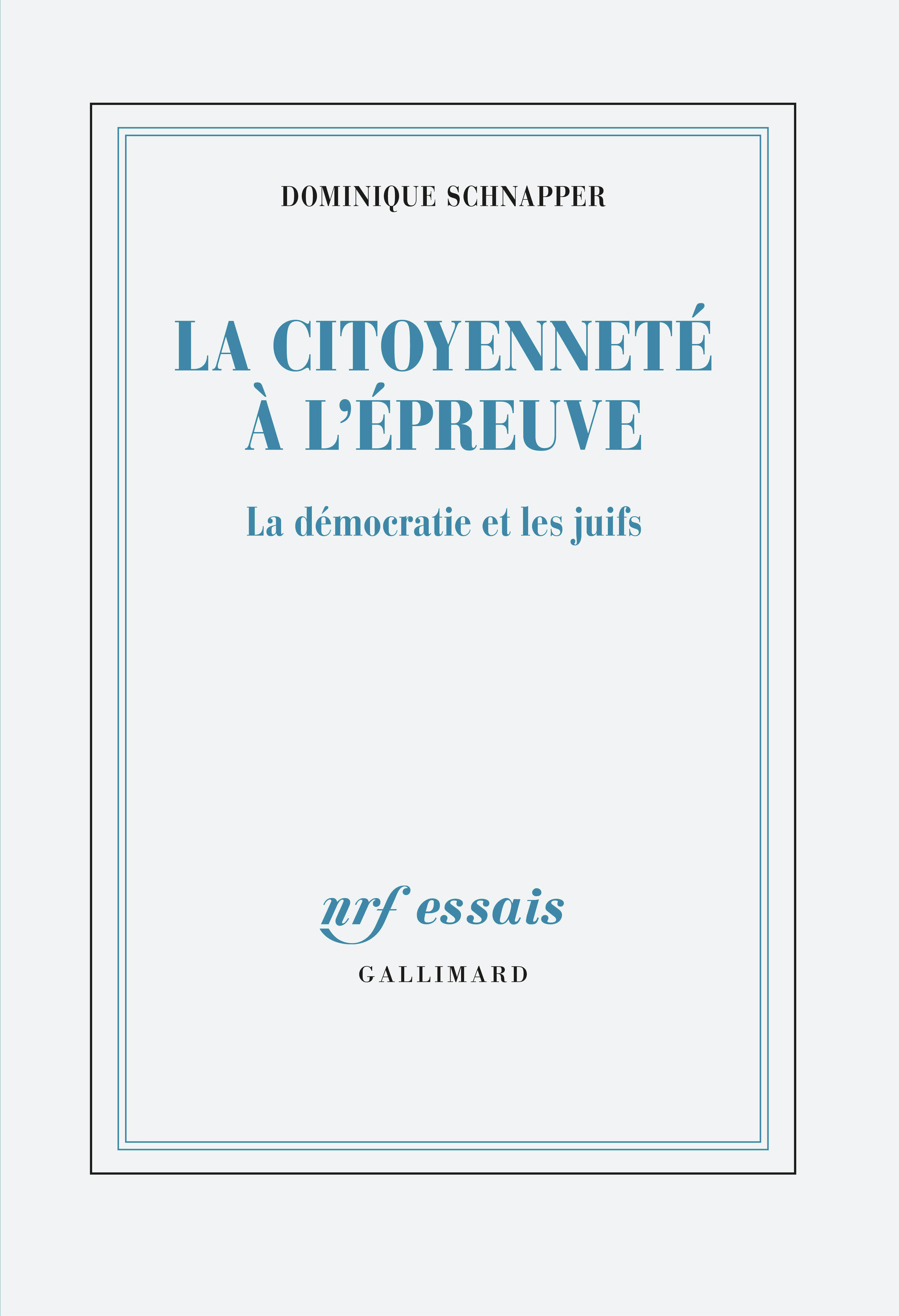 La citoyenneté à l'épreuve, La démocratie et les juifs (9782072791468-front-cover)