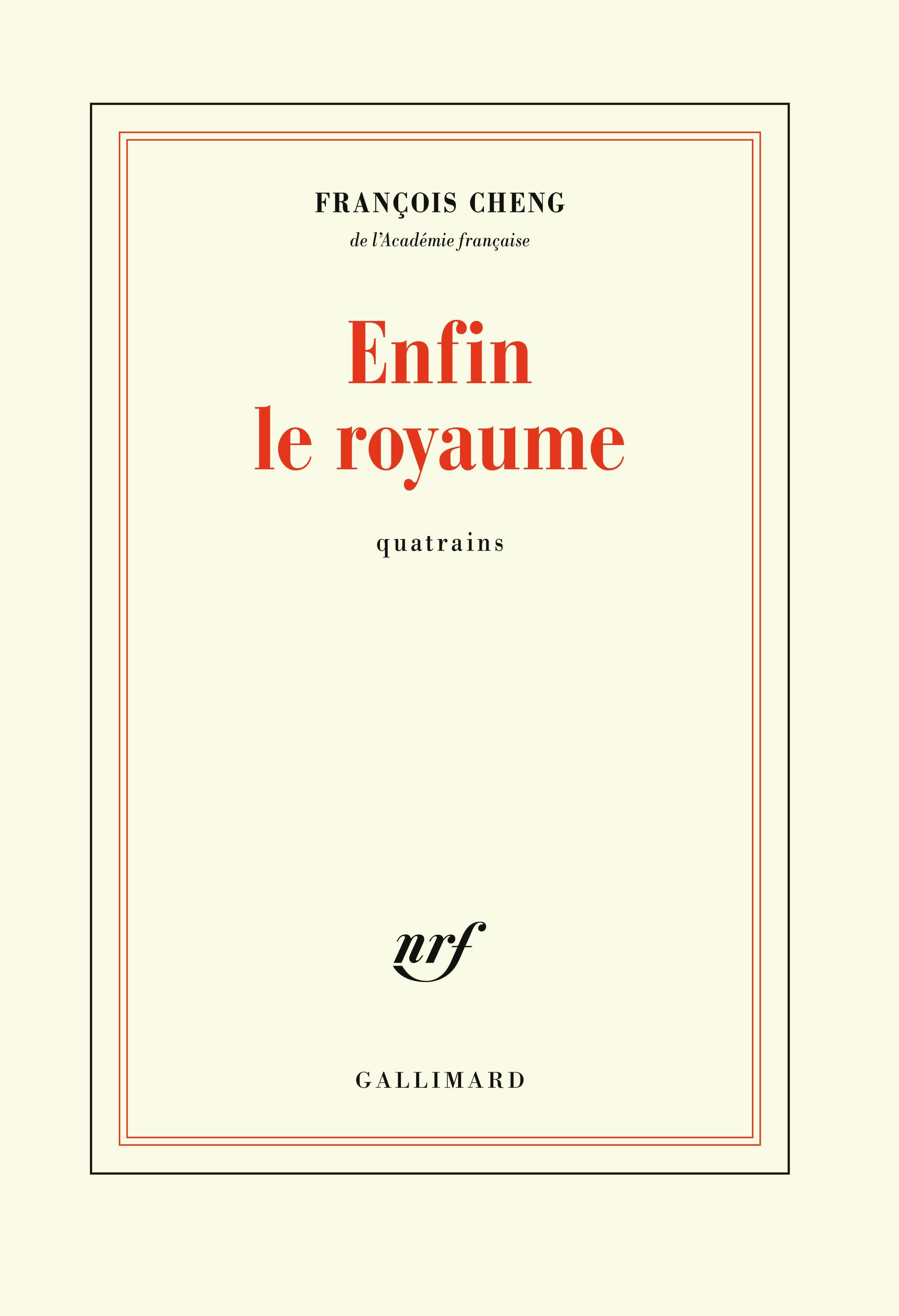 Enfin le royaume, Quatrains (9782072767449-front-cover)