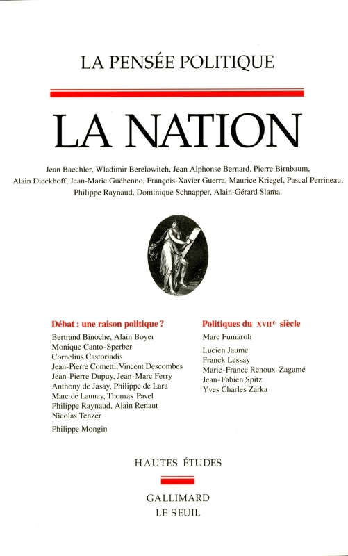 La Pensée politique, La Nation (9782020248020-front-cover)
