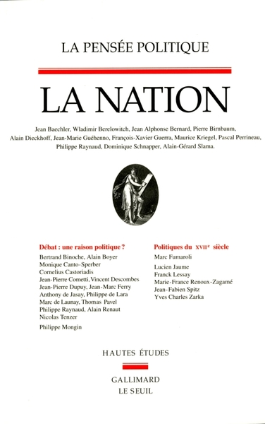 La Pensée politique, La Nation (9782020248020-front-cover)