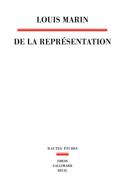 De la représentation (9782020221870-front-cover)