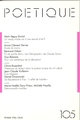 Poétique, n° 105 (9782020289252-front-cover)