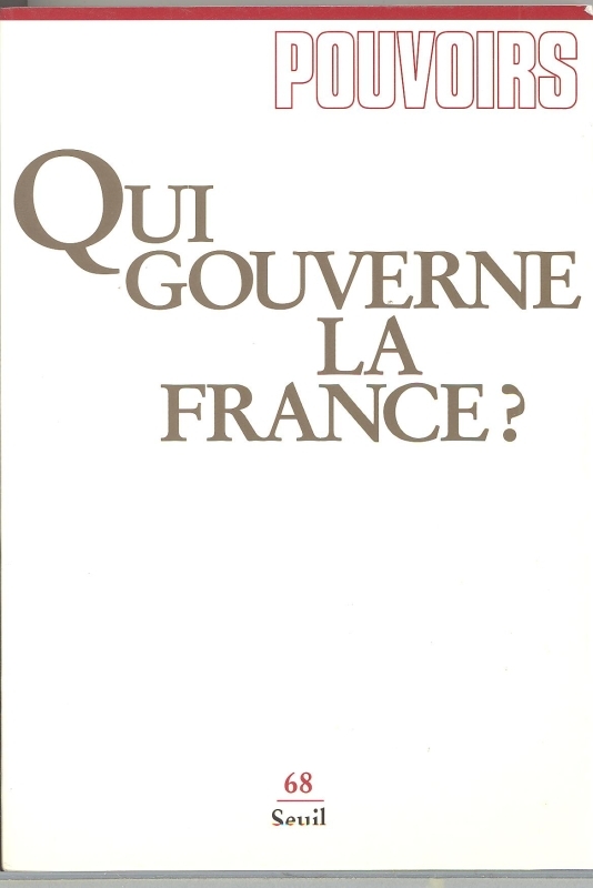 Pouvoirs, n° 068, Qui gouverne la France ? (9782020216319-front-cover)