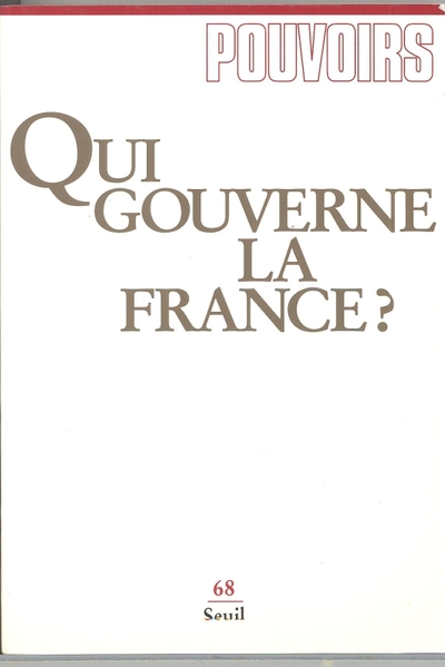 Pouvoirs, n° 068, Qui gouverne la France ? (9782020216319-front-cover)