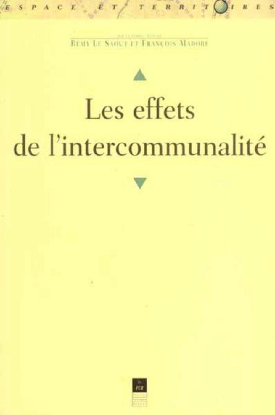 EFFETS DE L INTERCOMMUNALITE (9782868479709-front-cover)