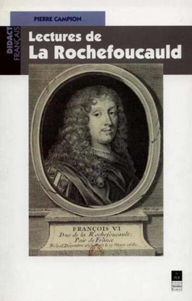 LECTURES DE LA ROCHEFOUCAULT (9782868473417-front-cover)