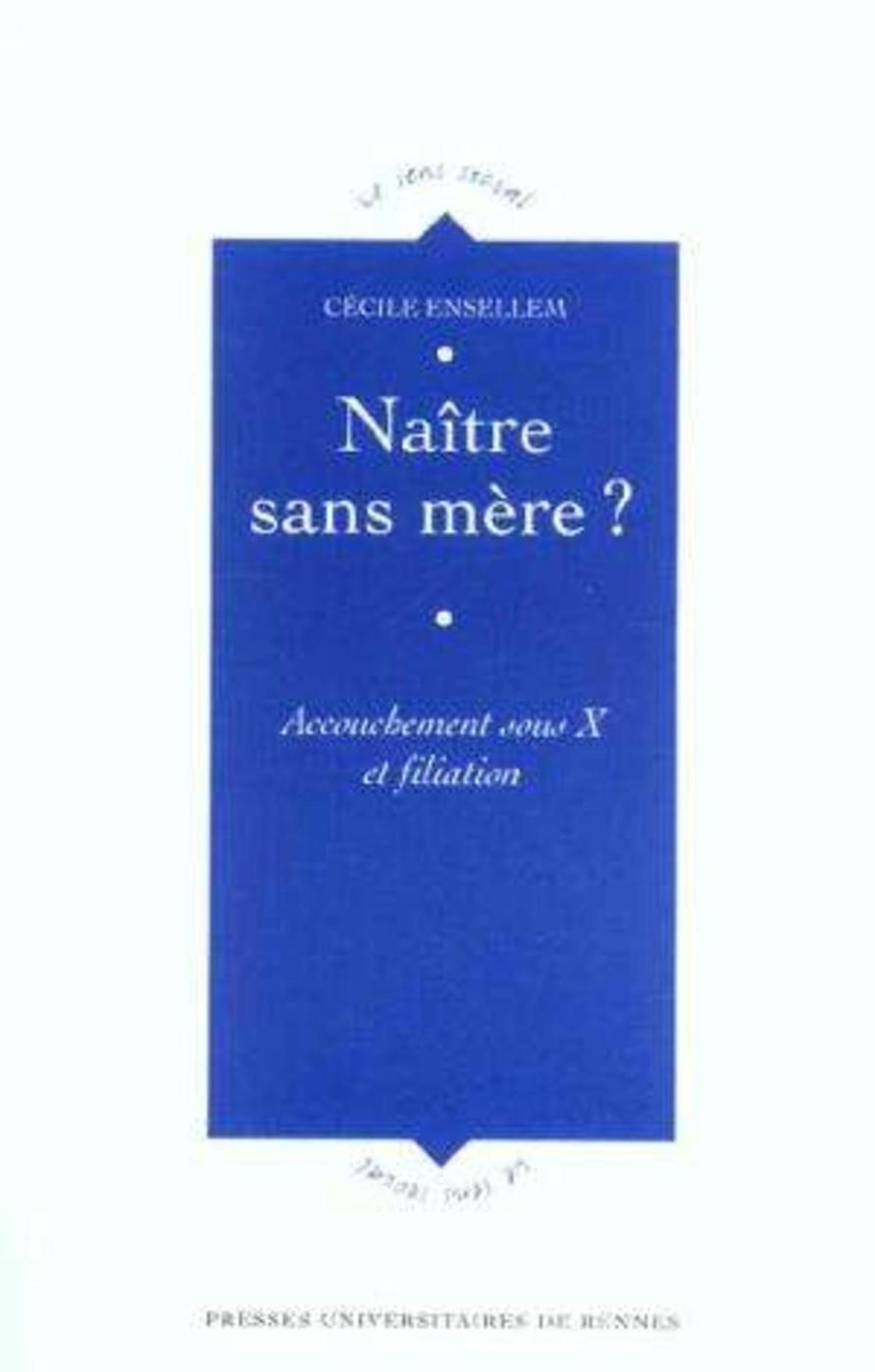 NAITRE SANS MERE (9782868478344-front-cover)