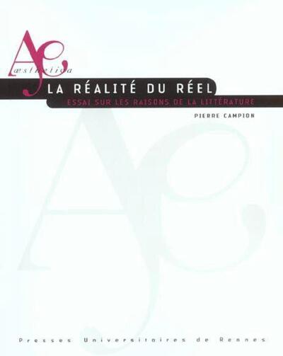 REALITE DU REEL (9782868477996-front-cover)