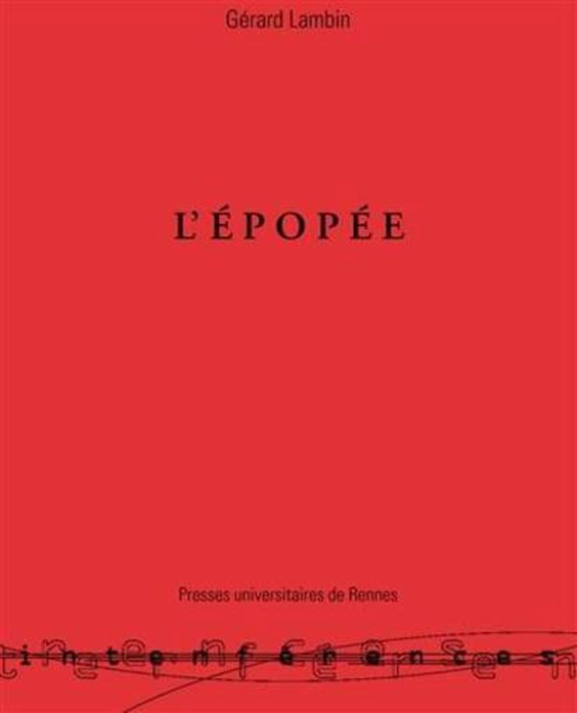 EPOPEE GENESE D UN GENRE LITTERAIRE EN GRECE (9782868474001-front-cover)