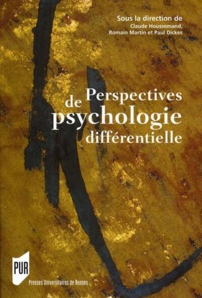 PERSPECTIVES DE PSYCHOLOGIE DIFFERENTIELLE (9782753503052-front-cover)