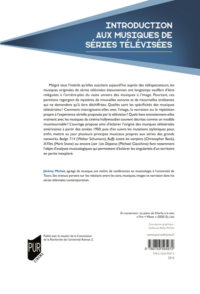 Introduction aux musiques de séries télévisées, De Badge 714 à Lost (9782753595972-back-cover)