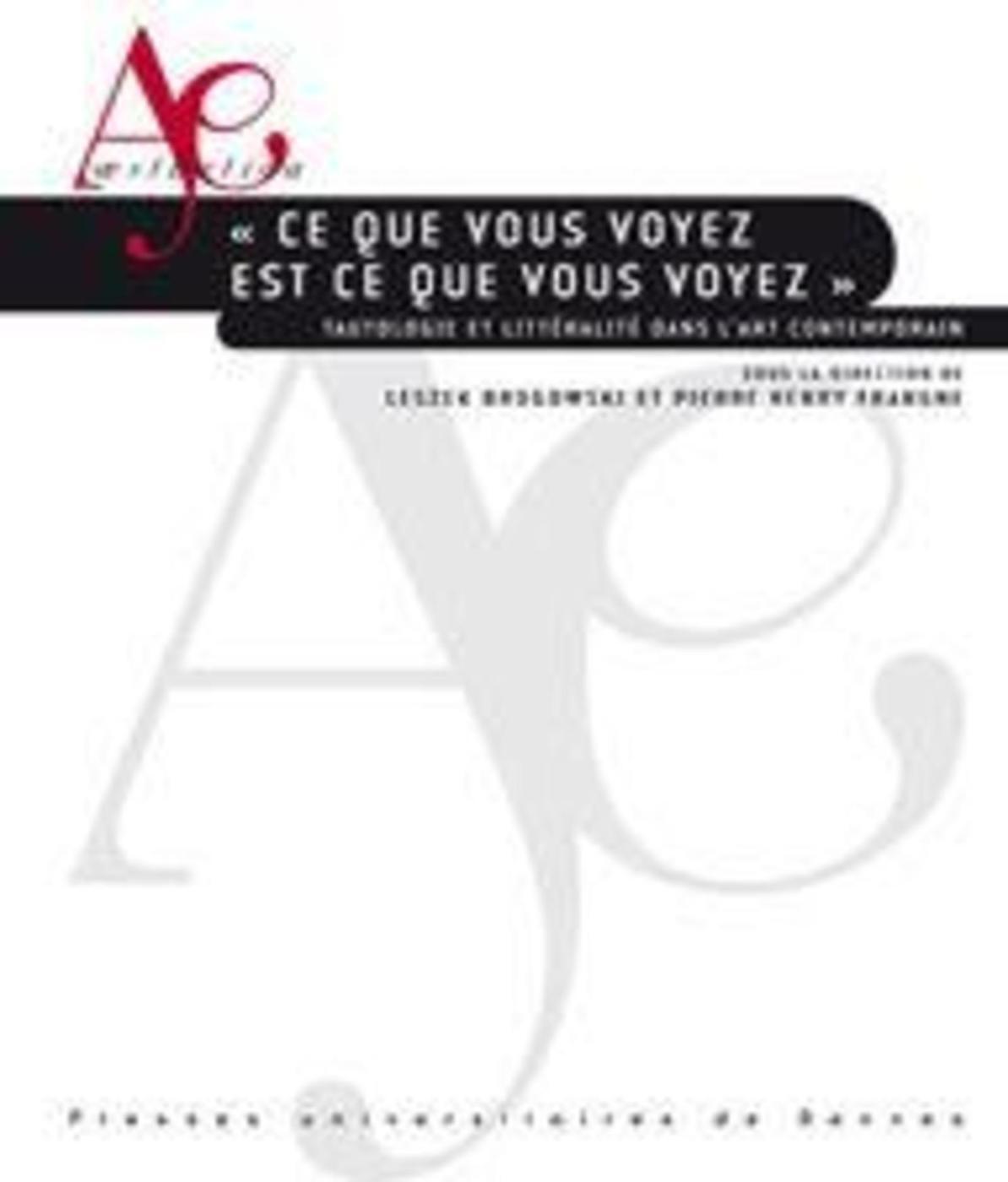 CE QUE VOUS VOYEZ EST CE QUE VOUS VOYEZ (9782753507968-front-cover)